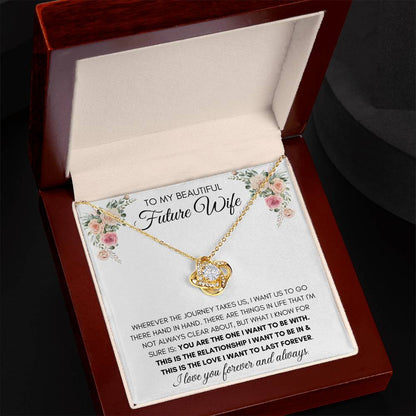 To My Beautiful Future Wife - Knot Necklace