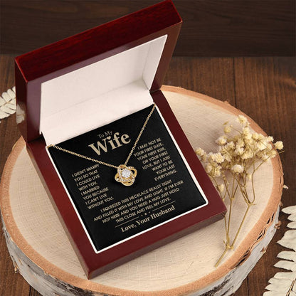 TO MY WIFE - Knot Necklace