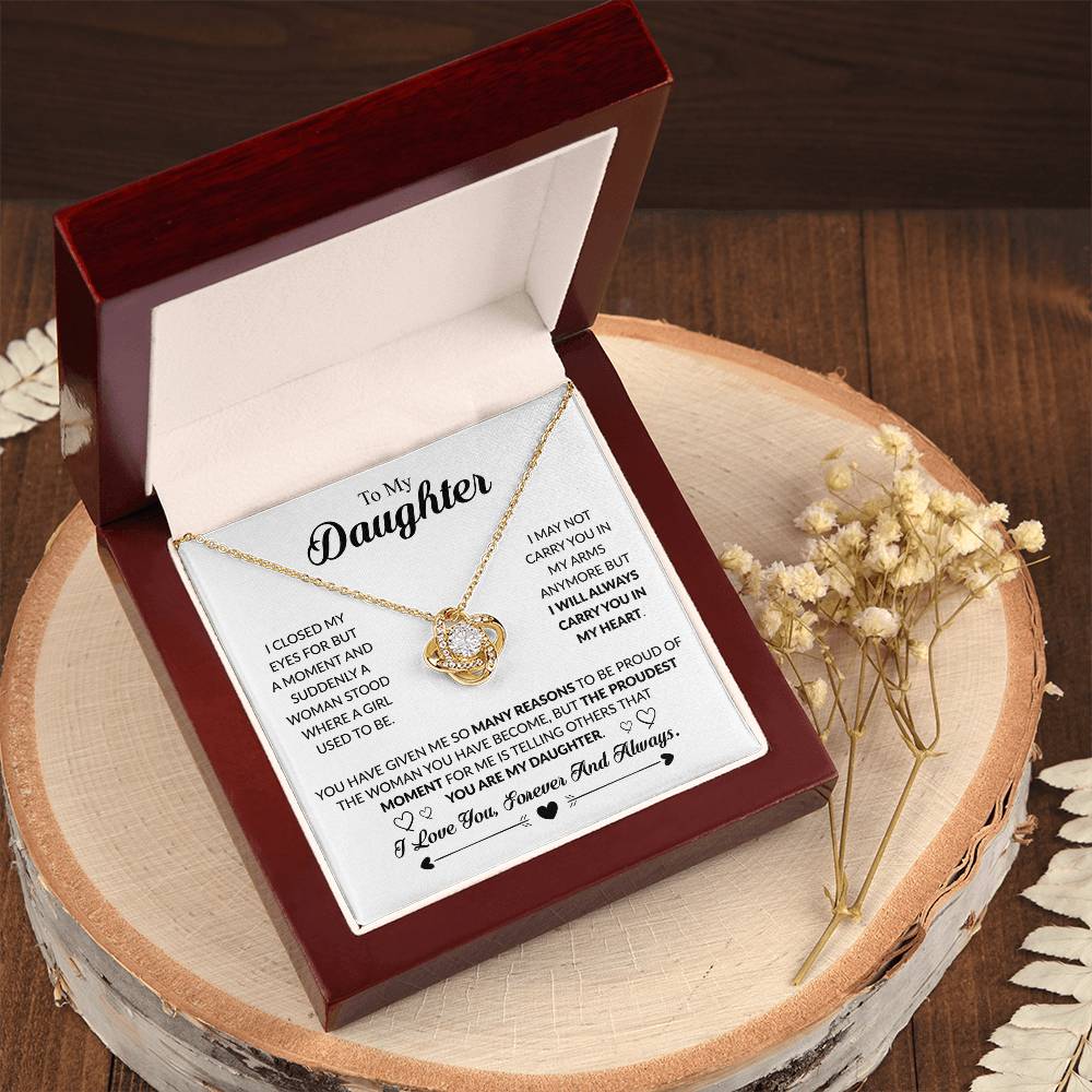 YOU ARE MY DAUGHTER - KNOT NECKLACE