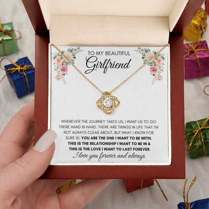 To My Beautiful Girlfriend - Knot Necklace
