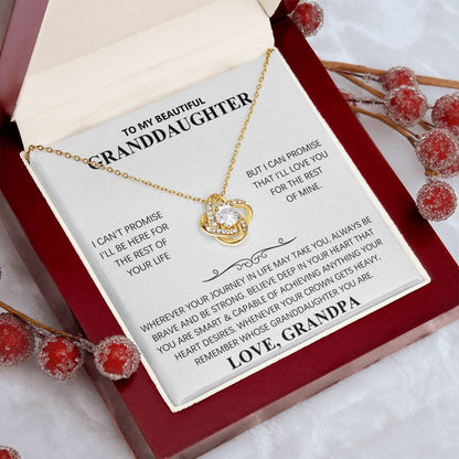 TO MY BEAUTIFUL GRANDDAUGHTER  - KNOT NECKLACE