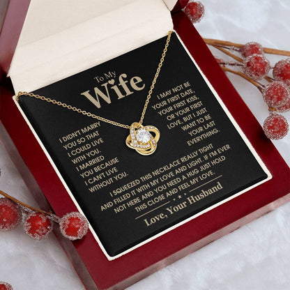 TO MY WIFE - Knot Necklace