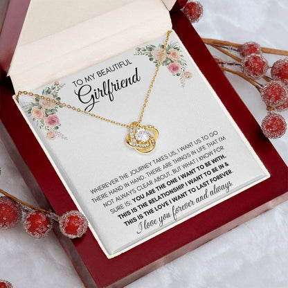 To My Beautiful Girlfriend - Knot Necklace