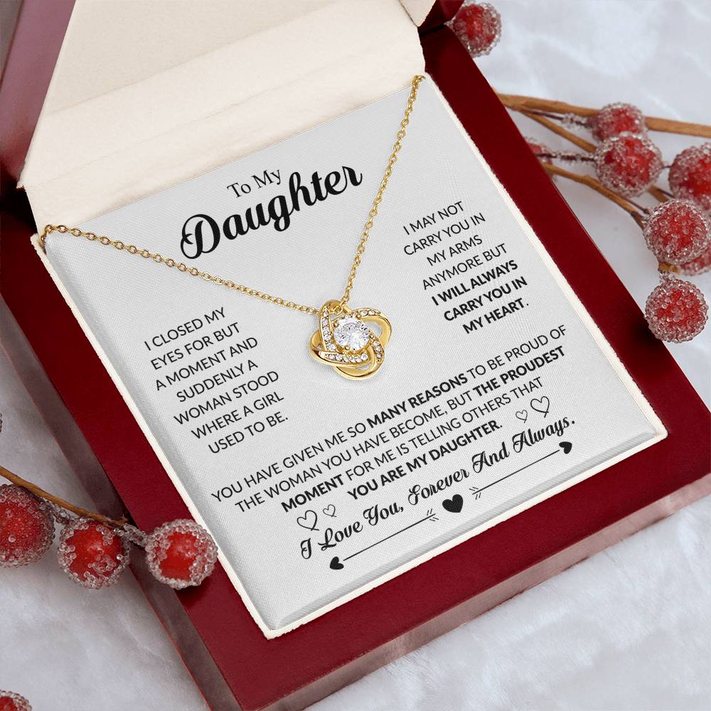 YOU ARE MY DAUGHTER - KNOT NECKLACE