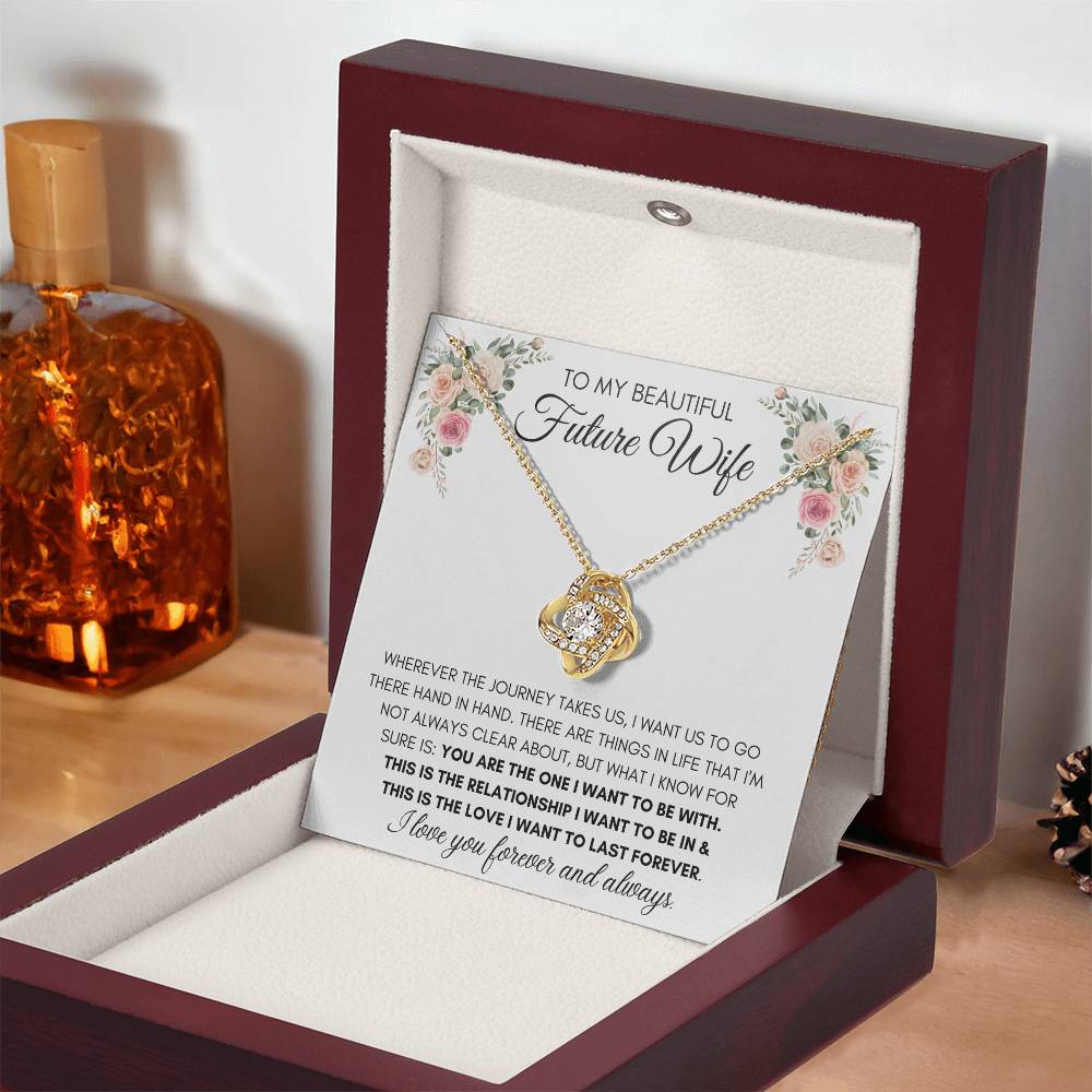 To My Beautiful Future Wife - Knot Necklace