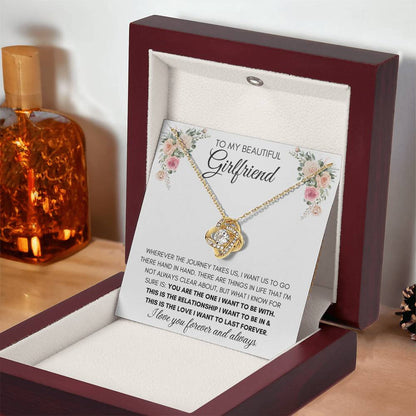 To My Beautiful Girlfriend - Knot Necklace
