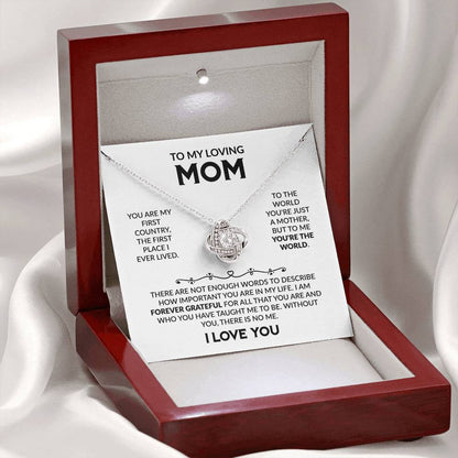 TO MY LOVING MOM - Knot Necklace