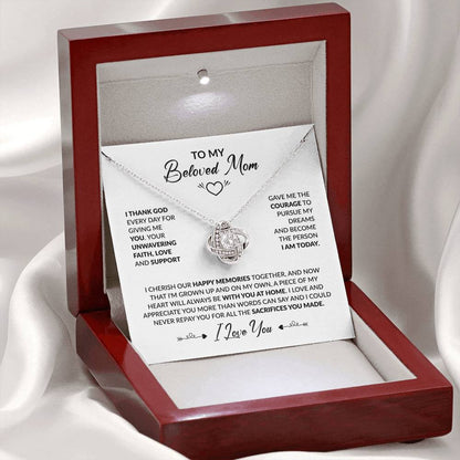 TO MY BELOVED MOM - Knot Necklace