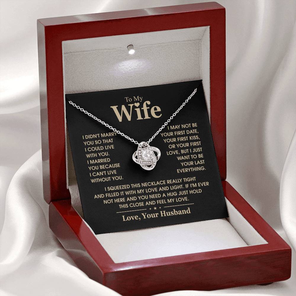 TO MY WIFE - Knot Necklace
