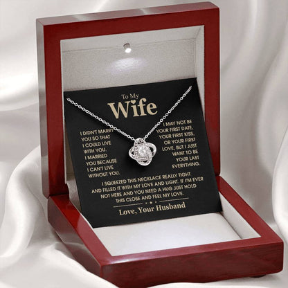 TO MY WIFE - Knot Necklace