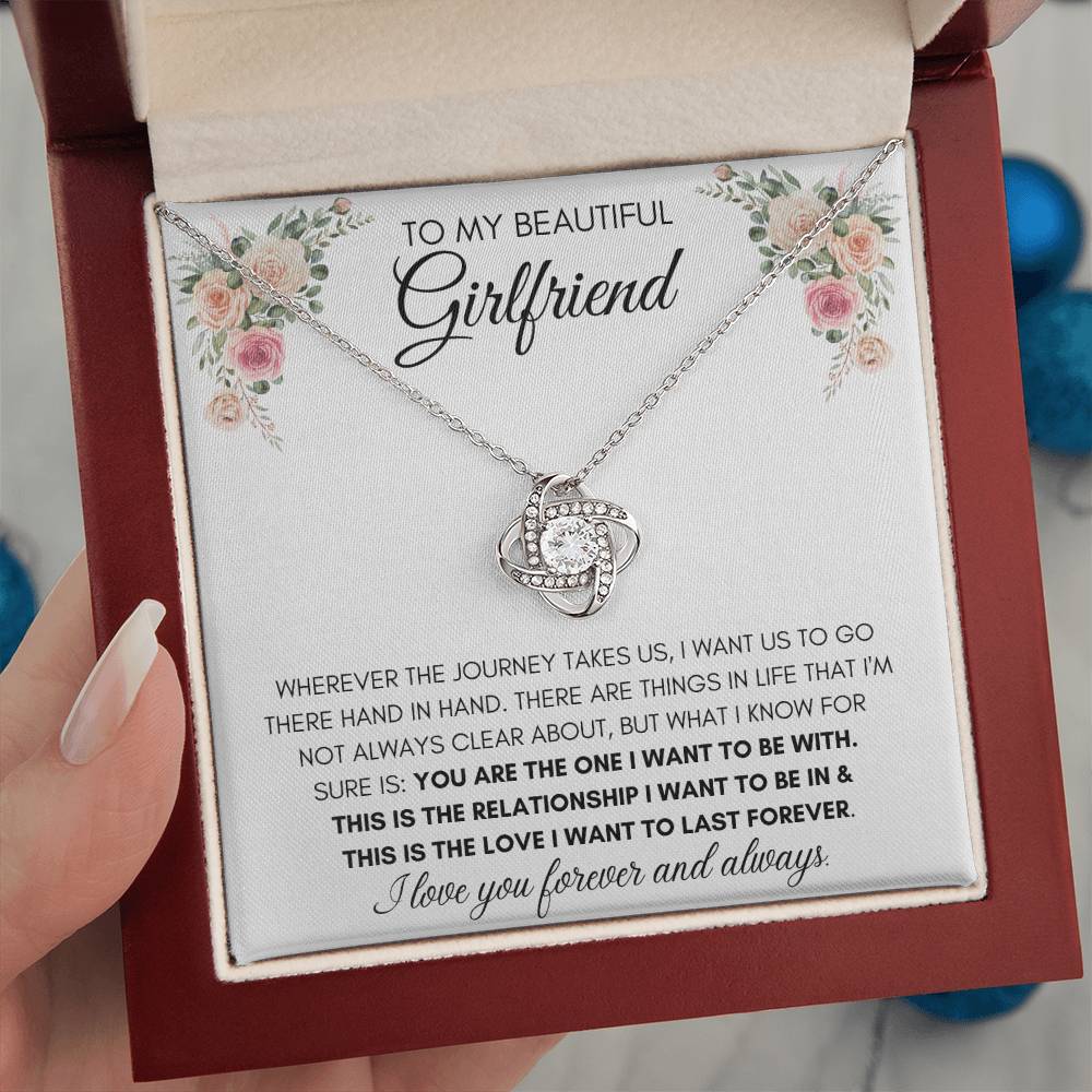 To My Beautiful Girlfriend - Knot Necklace