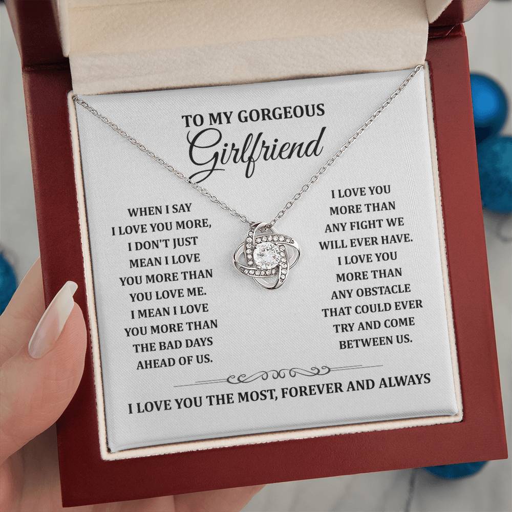TO MY GORGEOUS GIRLFRIEND - Knot Necklace