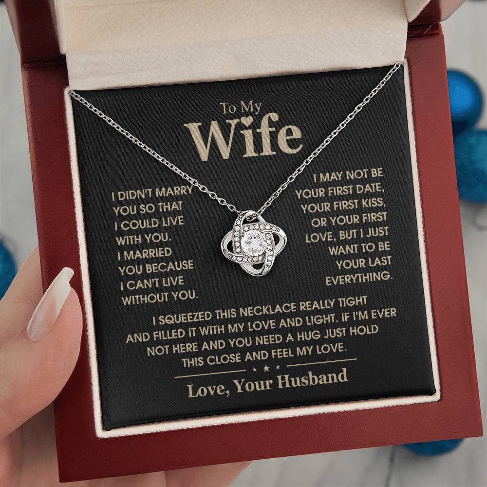 TO MY WIFE - Knot Necklace