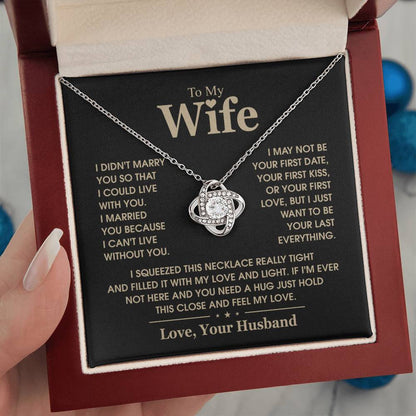 TO MY WIFE - Knot Necklace