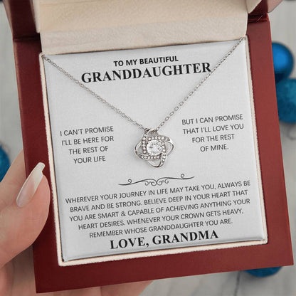 TO MY BEAUTIFUL GRANDDAUGHTER - KNOT NECKLACE