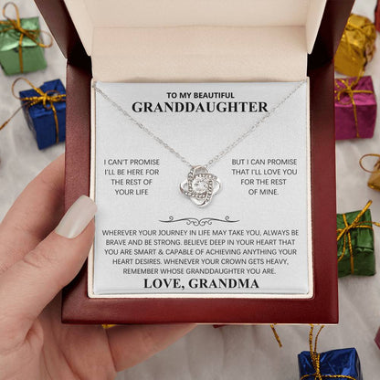 TO MY BEAUTIFUL GRANDDAUGHTER - KNOT NECKLACE