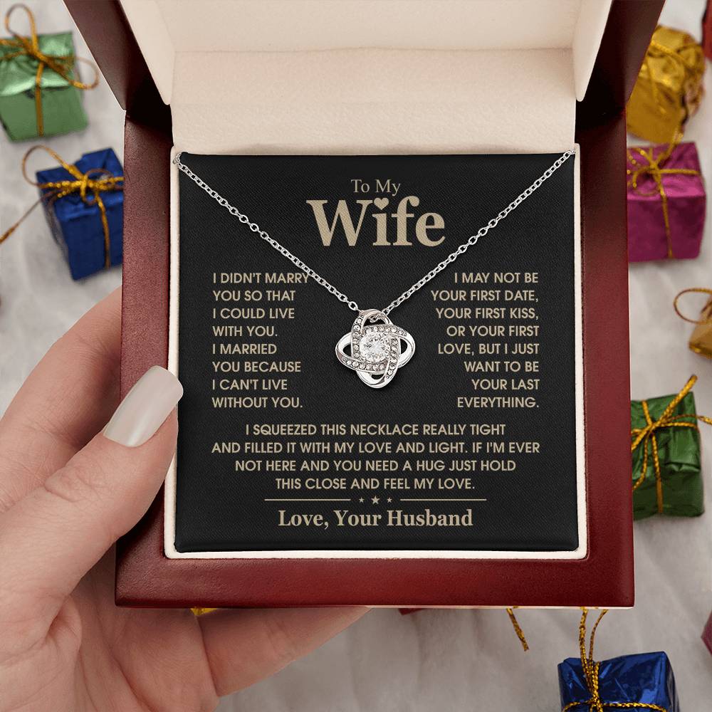 TO MY WIFE - Knot Necklace