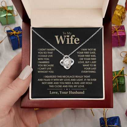 TO MY WIFE - Knot Necklace