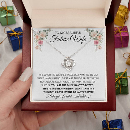 To My Beautiful Future Wife - Knot Necklace