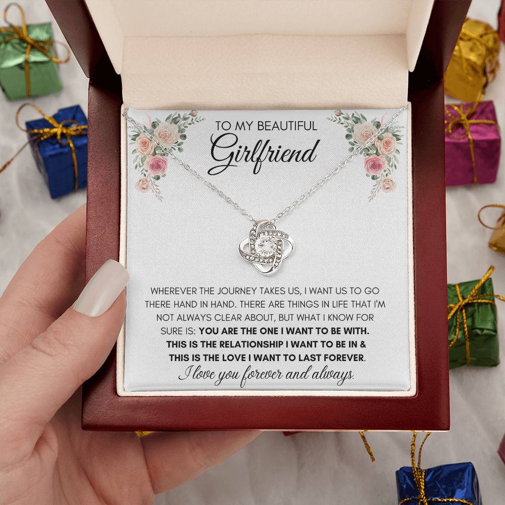 To My Beautiful Girlfriend - Knot Necklace