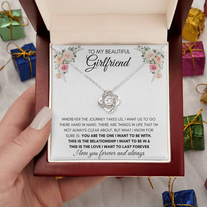 To My Beautiful Girlfriend - Knot Necklace