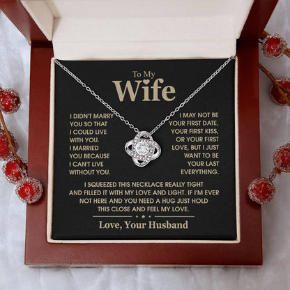 TO MY WIFE - Knot Necklace