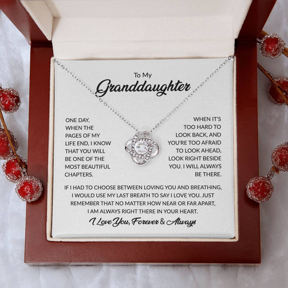 MOST BEAUTIFUL CHAPTER - KNOT NECKLACE