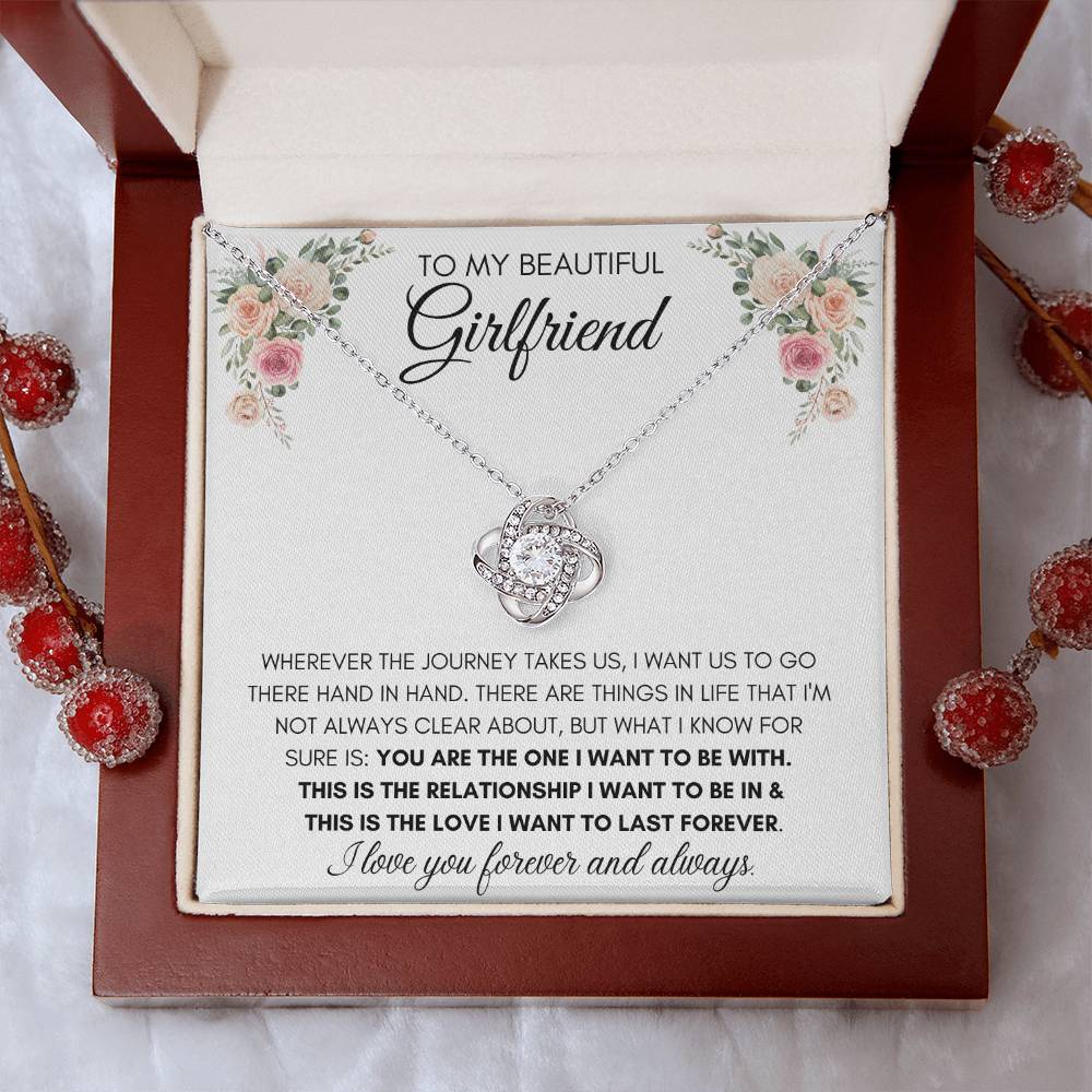 To My Beautiful Girlfriend - Knot Necklace