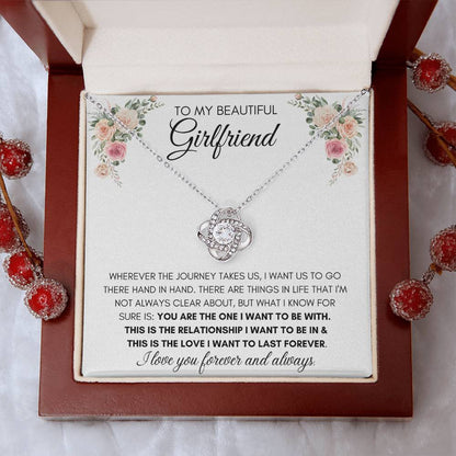 To My Beautiful Girlfriend - Knot Necklace