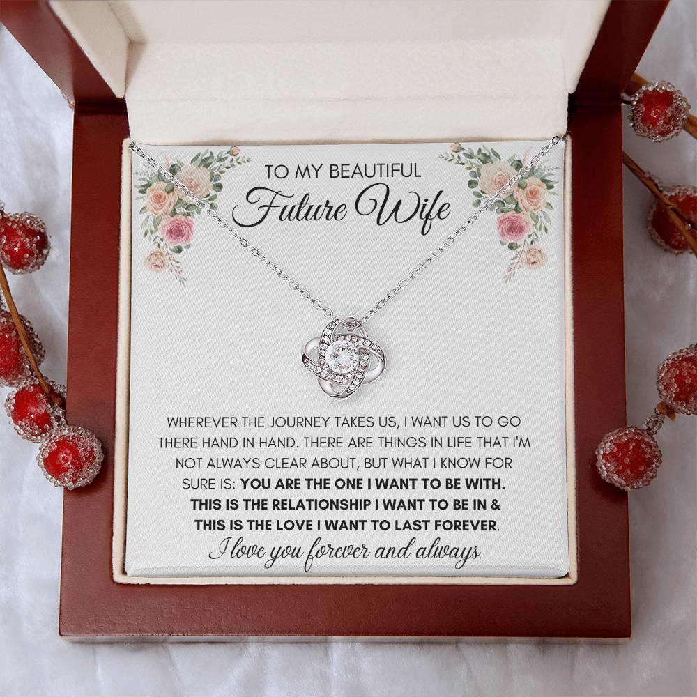 To My Beautiful Future Wife - Knot Necklace