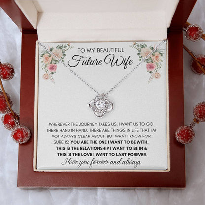 To My Beautiful Future Wife - Knot Necklace
