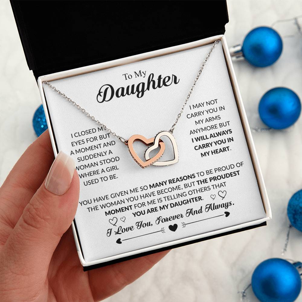 YOU ARE MY DAUGHTER- INTERLOCKING HEARTS