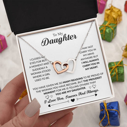 YOU ARE MY DAUGHTER- INTERLOCKING HEARTS