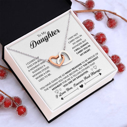 YOU ARE MY DAUGHTER- INTERLOCKING HEARTS