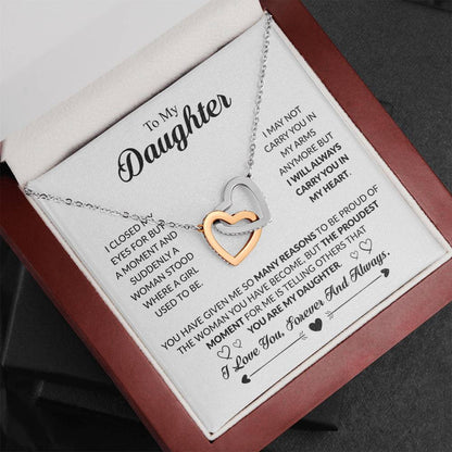 YOU ARE MY DAUGHTER- INTERLOCKING HEARTS