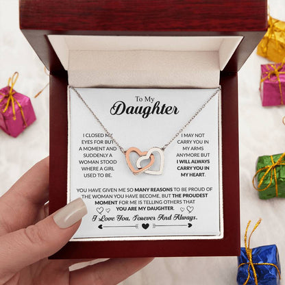 YOU ARE MY DAUGHTER- INTERLOCKING HEARTS