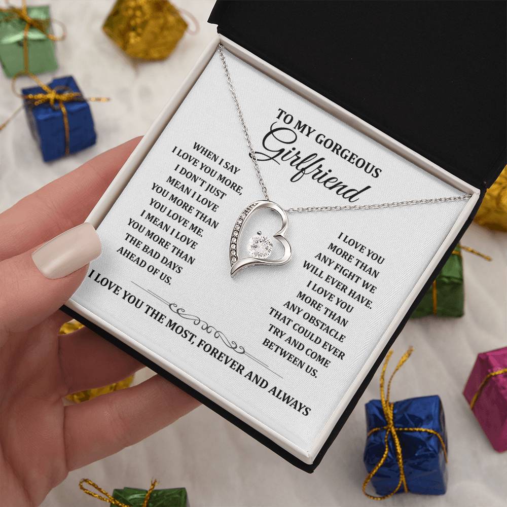 TO MY GORGEOUS GIRLFRIEND - Heart Necklace