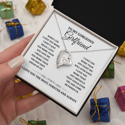 TO MY GORGEOUS GIRLFRIEND - Heart Necklace