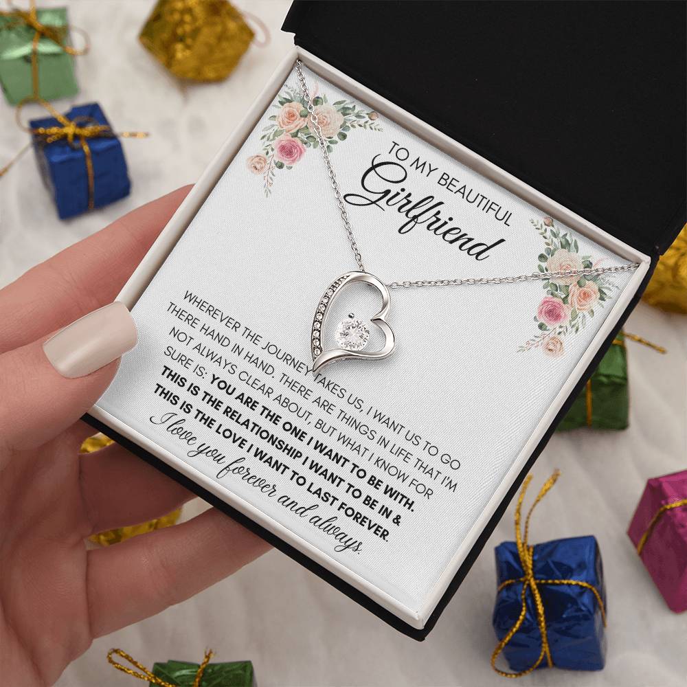 To My Beautiful Girlfriend - Heart Necklace