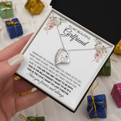 To My Beautiful Girlfriend - Heart Necklace