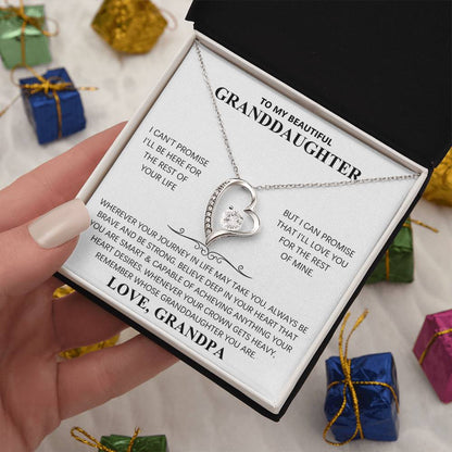TO MY BEAUTIFUL GRANDDAUGHTER  - FOREVER LOVE NECKLACE