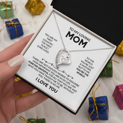 TO MY LOVING MOM - Forever Love Necklace