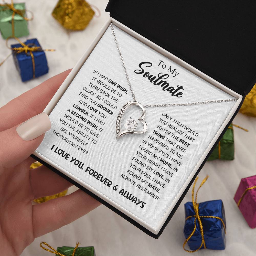 To My Soulmate - Heart Necklace