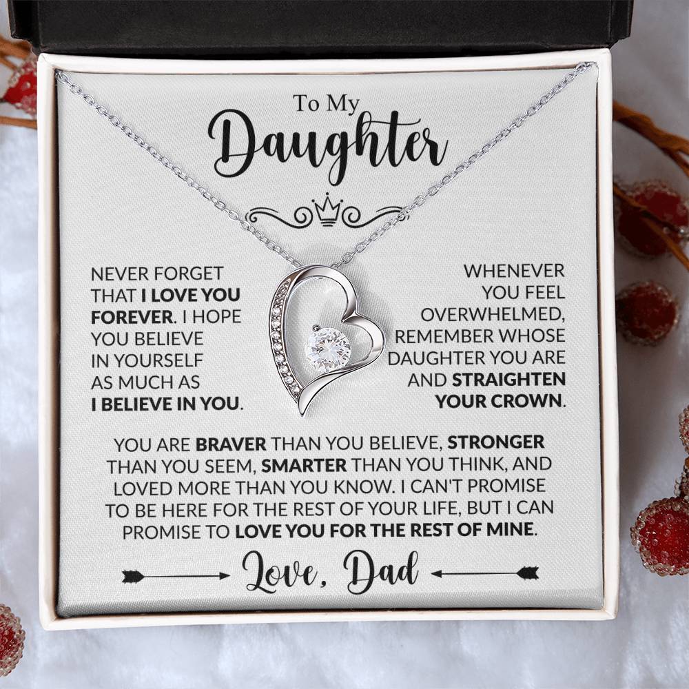 TO MY DAUGHTER - Love, Dad - FOREVER LOVE NECKLACE