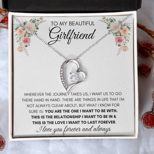 To My Beautiful Girlfriend - Heart Necklace