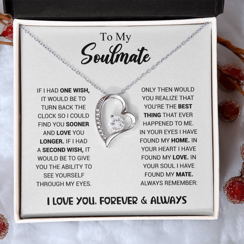 To My Soulmate - Heart Necklace