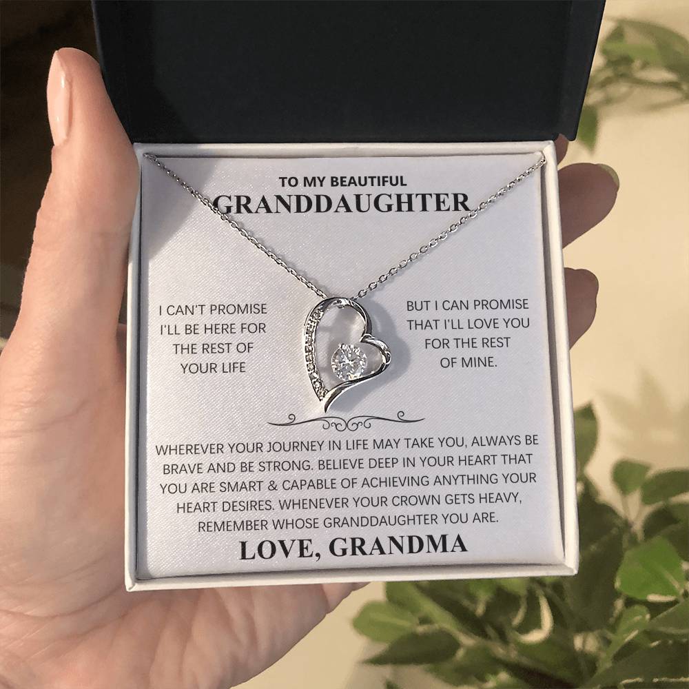 TO MY BEAUTIFUL GRANDDAUGHTER - FOREVER LOVE NECKLACE