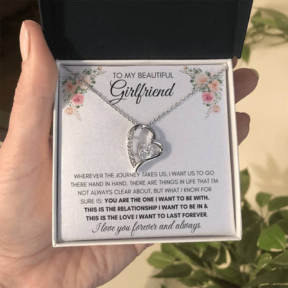 To My Beautiful Girlfriend - Heart Necklace