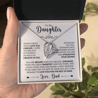 TO MY DAUGHTER - Love, Dad - FOREVER LOVE NECKLACE