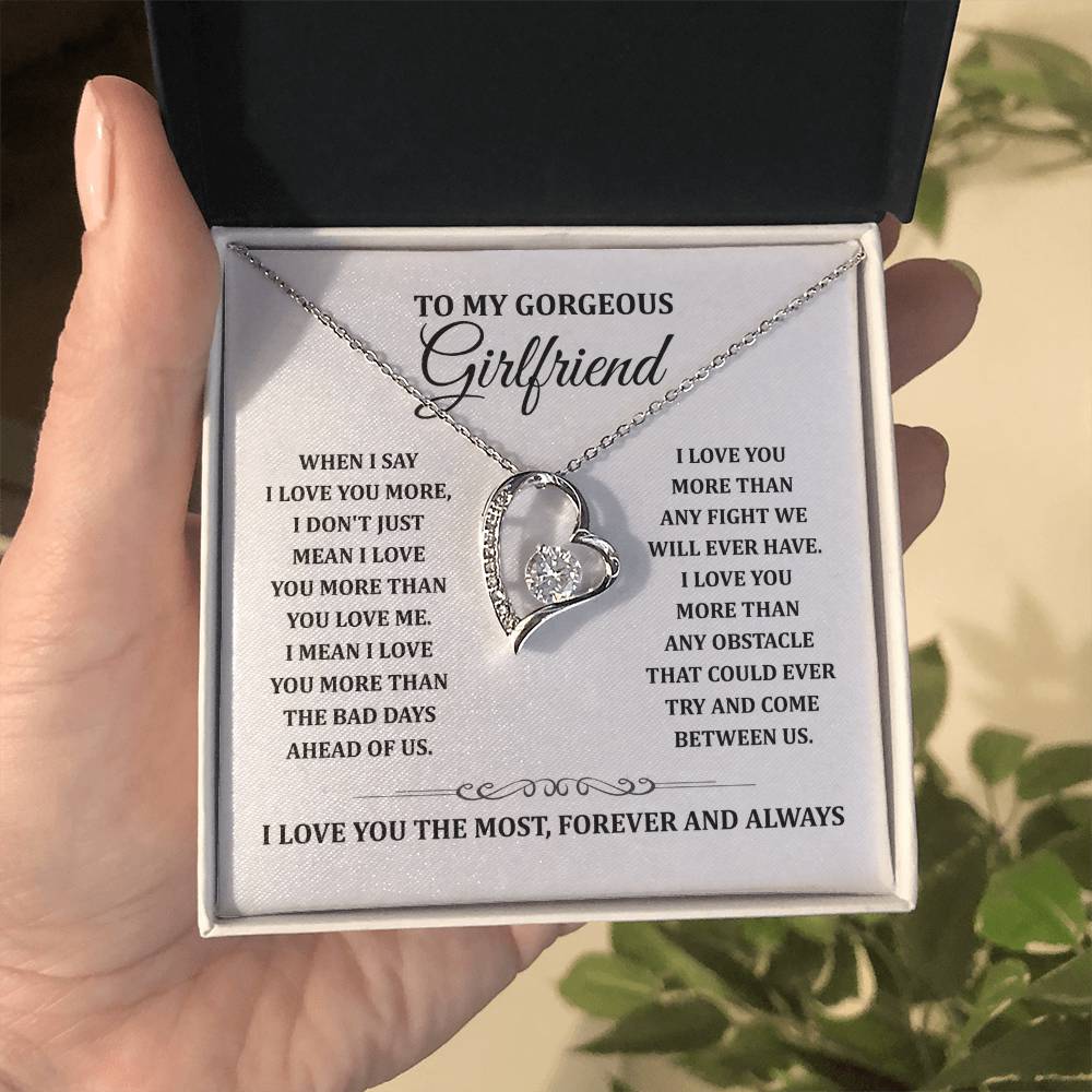 TO MY GORGEOUS GIRLFRIEND - Heart Necklace